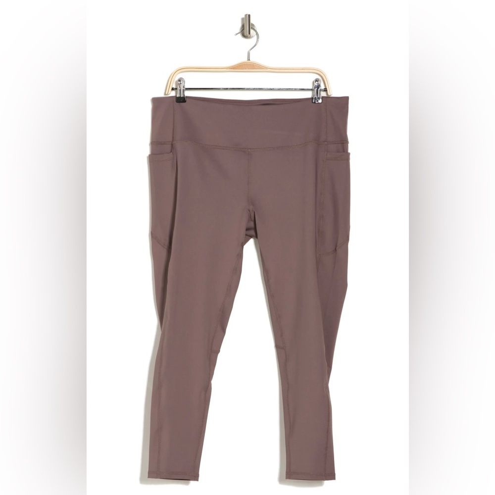 Z by Zella Artemis High Waist Re-Gen 7/8 Length Leggings tan colored large